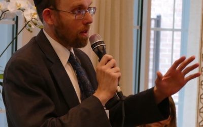 Rabbi Chaim Lindenblatt, in one of his first actions after officially assuming the role of Jewish Home Life Communities’ director of Jewish life June 1, offers a variation on the priestly benediction to bless the rededicated Cohen Home.