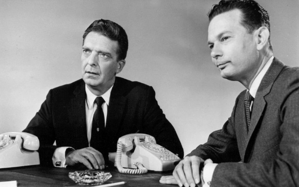 People could have gotten news of the ware from Chet Huntley (left) and David Brinkley on NBC in 1967.