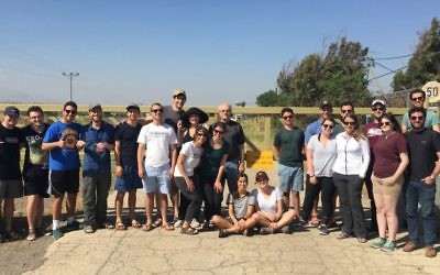 The ISMI Israel trip group visits the Golan Heights.