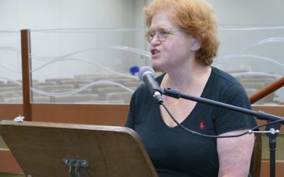 Deborah Lipstadt discusses the nuances of contemporary anti-Semitism during her annual Tisha B’Av lecture at Young Israel of Toco Hills on Aug. 1.