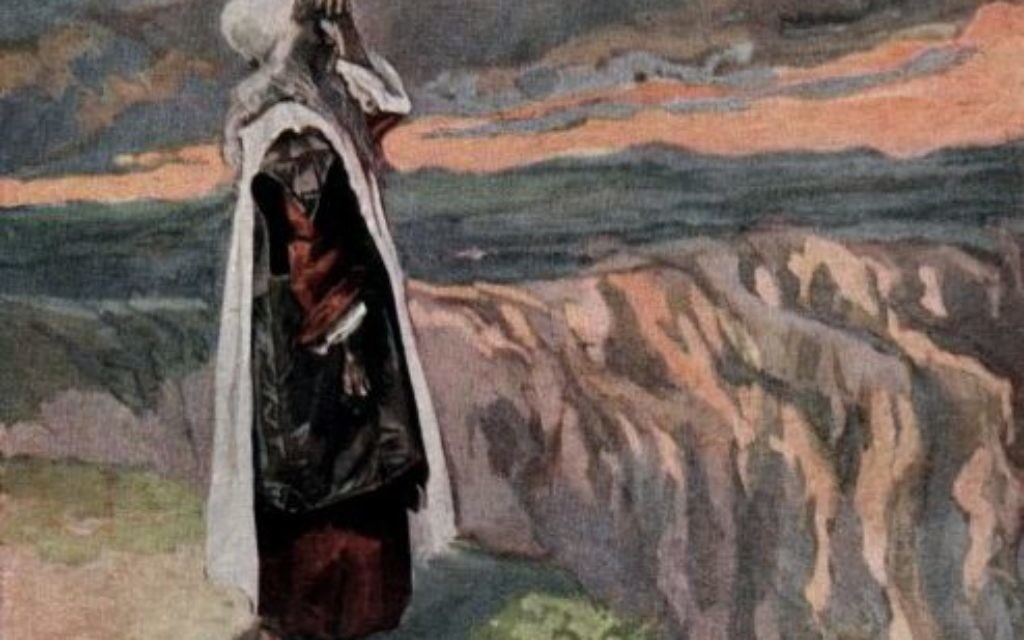 Moses gets a glimpse of the Promised Land in a detail of a 1903 paining by James Tissot.