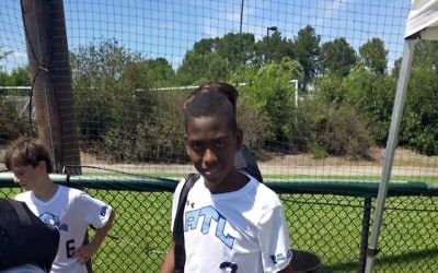 Aviv Meneibal starred as a goal scorer with Atlanta’s 14-and-under soccer team at the JCC Maccabi Games this summer.