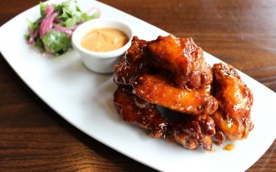Georgia peanut butter wings at Todd English Tavern are simple but close to perfect.