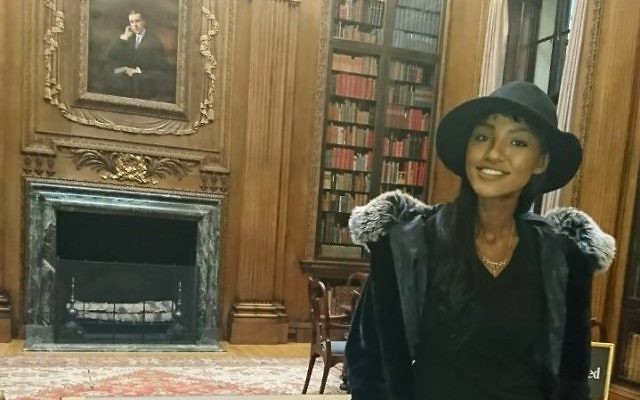 Titi Aynaw visits Harvard during a previous U.S. tour.