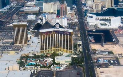 The Las Vegas strip.