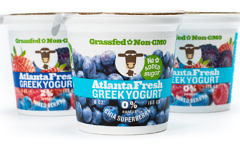 AtlantaFresh produced 100 percent non-GMO dairy products, including Greek yogurt.