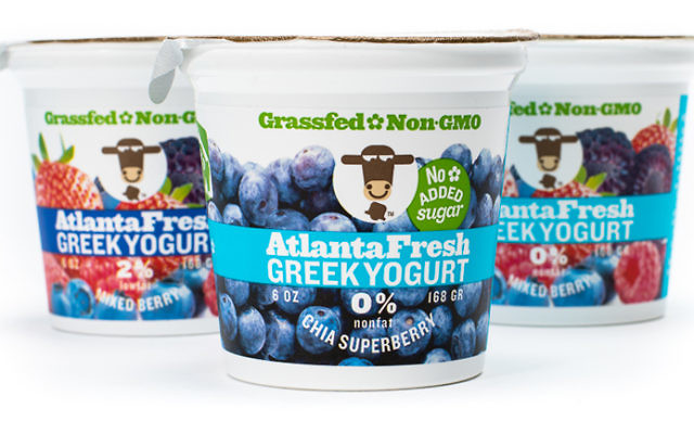 AtlantaFresh produced 100 percent non-GMO dairy products, including Greek yogurt.