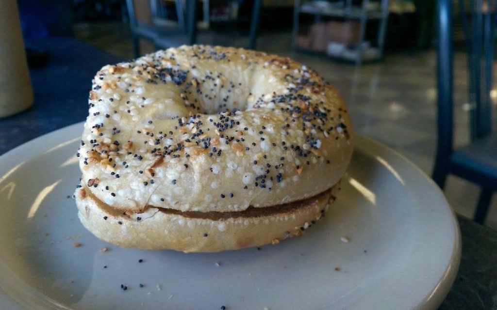 The bagels from Bagel Palace are kettle-boiled in classic New York style.