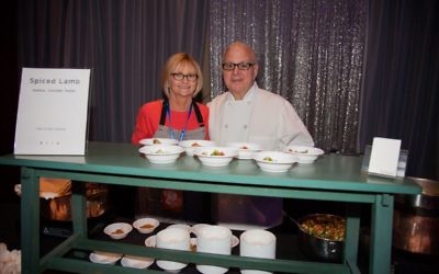 Aria’s Sally and Gerry Klaskala, expressing his love of food and wine aligned with the arts, serve Moroccan spiced lamb, warmed hummus and crisped chickpeas.