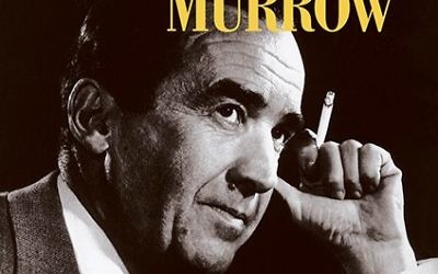 Edward R. Murrow appears on the cover of another book, "Journalism at Its Best."