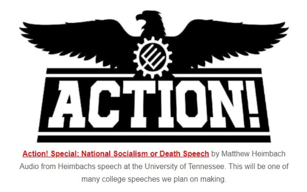 The Traditionalist Worker Party doesn’t hide its Nazi aspirations on its website.