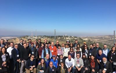 Participants in the Federation leadership mission visit Gush Etzion.