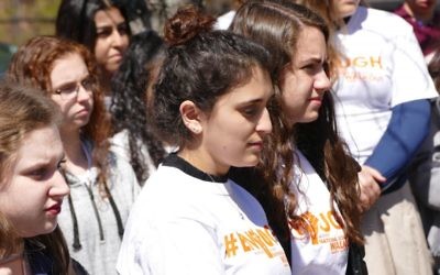 Students’ faces reflect their anguish at the loss of lives to gun violence.