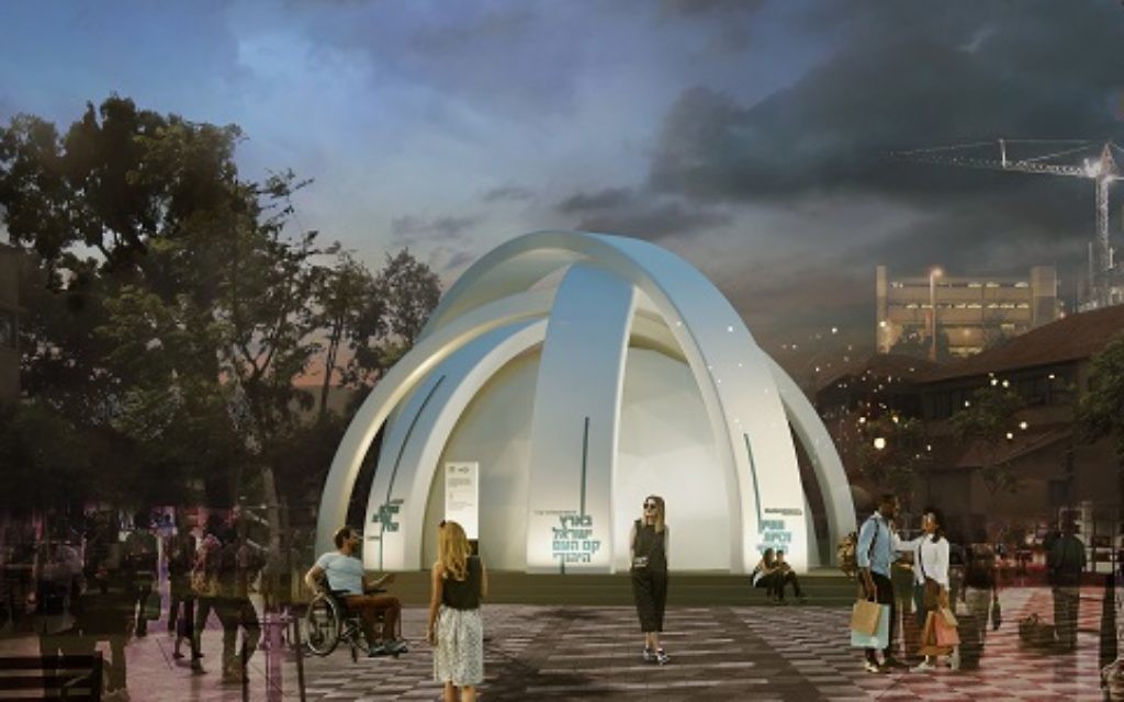 The Democracy Pavilion in Tel Aviv will tell the story of Israeli democracy through the end of the year.