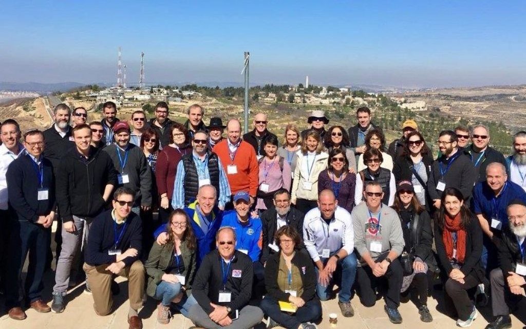 Representatives of the Jewish Federation of Greater Atlanta and dozens of other Atlanta Jewish organizations visit Yeshivat Har Etzion during the community leadership mission to Israel in January and February.