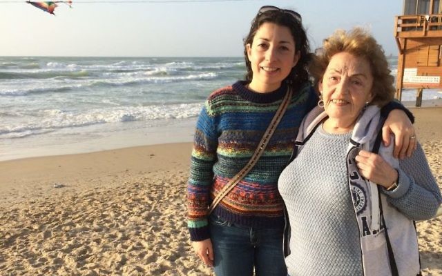 Marita Anderson and her grandmother in Israel