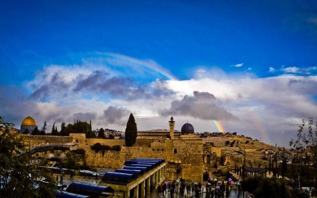 This photo of Jerusalem’s Old City was taken in 2014 by Atlantan Jacob Ross, who tells us the story behind the shot: “I was working in the Old City. It had just rained, and I wanted to go to the Kotel, since it wouldn’t be crowded. On the way down, I noticed there was a double rainbow over the Temple Mount, so I took the photo immediately. It was taken on my iPhone. Ten minutes after I took the picture, the rainbow had disappeared.”
