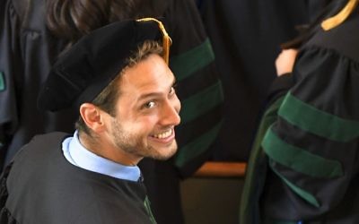 Max Goldman graduates from Emory School of Medicine on May 14.