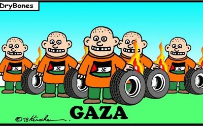 Cartoon by Yaakov Kirschen, Dry Bones, Israel