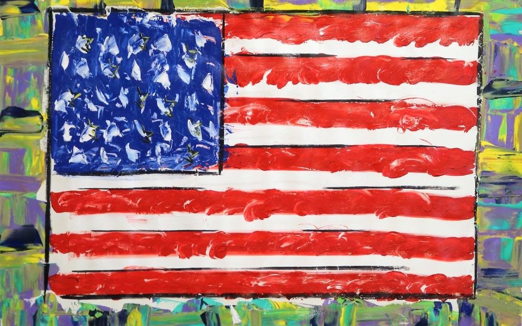 Paul Stanley's flag paintings reflect his advocacy for military veterans.