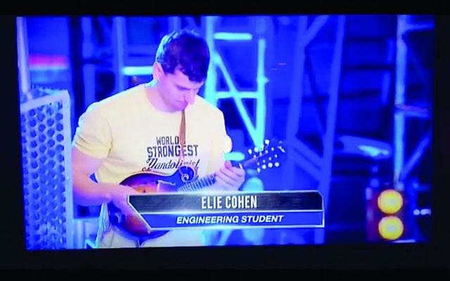 NBC Screengrab - Georgia tech Engineering student Elie Cohen competed in American Ninja Warrior as the World's Strongest Man-dolinist.