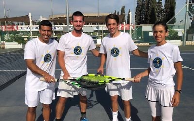 The Israel Tennis Centers Foundation team represents Israel's diversity. (ITC photo)