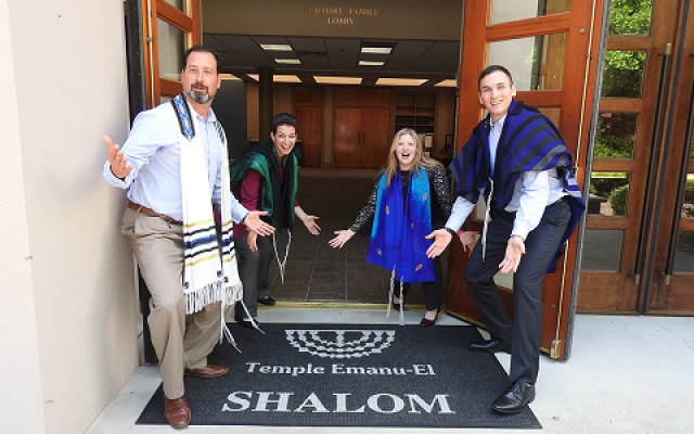 From left: Rabbi Spike Anderson, Rabbi Rachael Klein Miller, Cantor Lauren Adesnik, Rabbi Max Miller.