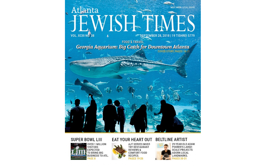 Atlanta Jewish Times, Vol. XCIII No. 38, September 28, 2018