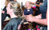 Hair braiding by salon professionals. //Photos by Plotner Photography.
