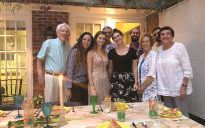 Doris and Marty Goldstein of Whitewater Creek hosted young Israelis who teach at Epstein School.