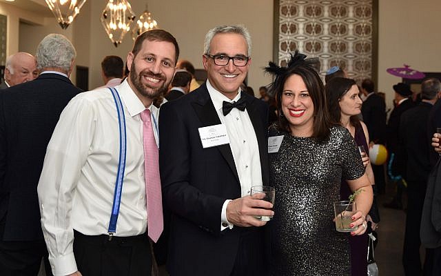 Elie Engler, Dr. Daniel Shapiro and Elana Frank at the 2018 Jewish Fertility Foundation’s first gala event.