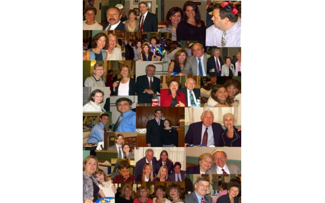 Fitzgerald, G.a. collage of community members from the High Holidays.