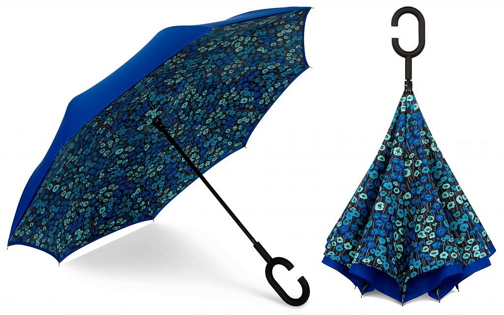 ShedRain’s selection includes the UnbelievaBrella reversable umbrella.