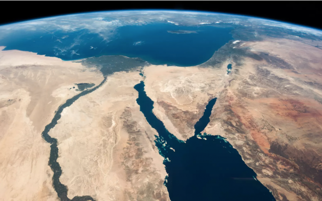 Julian Herzog/NASA // A view of the Middle East from the International Space Station.