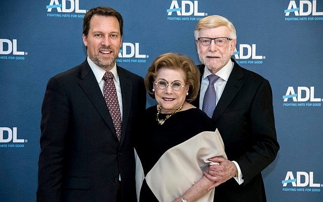 Doug Shipman, Judith and Mark Taylor were honored by the ADL last week.
