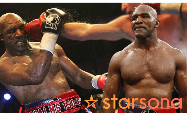 Former professional boxer Evander Holyfield, one of the celebrities available on Starsona.