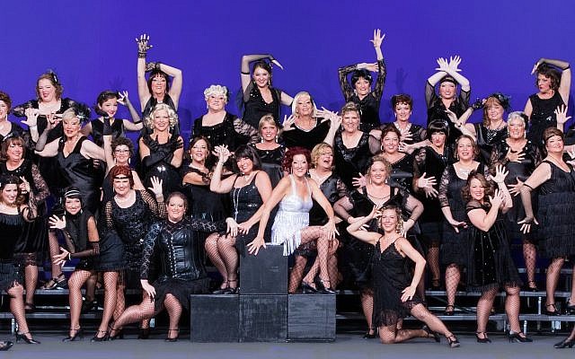 The show chorus was all in black while performing "Chicago the Musical" for the Sweet Adelines International Competition in Las Vegas, Nev. in October 2016.