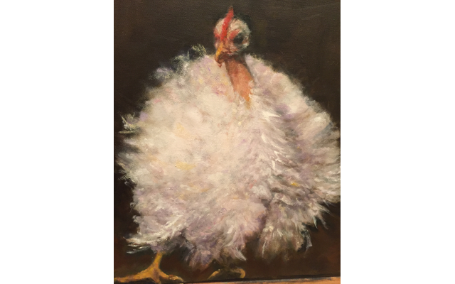 Holtz's "Zsa Zsa" Chicken Painting