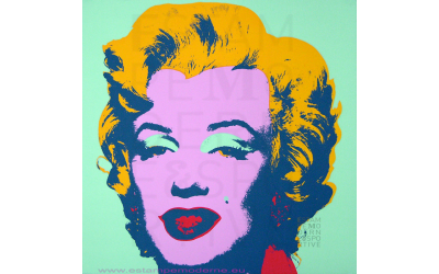 “WARHOL and the WEST” follows the same pattern as Warhol’s Jewish series, which included a serigraph of Marilyn Monroe.