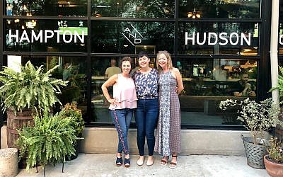 Michal and Jen with Hampton + Hudson general manager Danielle Patterson.