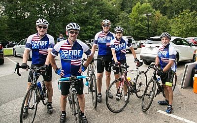 Cyclists gear up for the second annual FIDF Southeast Region Bike Ride.