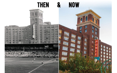 Ponce City Market is a” live work play” historic building that Jamestown Properties turned into a Midtown community hub.