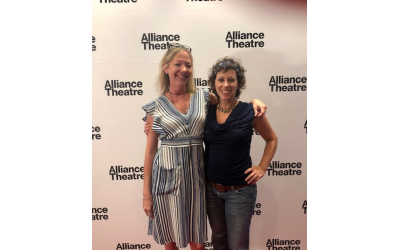 Jen and Michal on the red carpet at the Alliance Theatre’s opening night.
