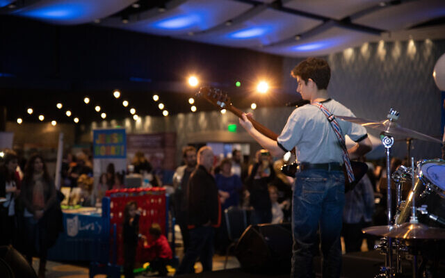 The band Friction rocked the house at the first Atlanta Jewish Life Festival.