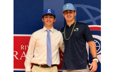 Chase Engelhard commits to playing baseball at Tulane University. Josh Peljovich commits to play baseball at Colby College.