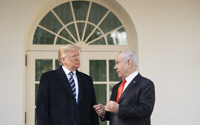 Prime Minister Benjamin Netanyahu, right, supports President Donald Trump’s peace plan for the Middle East.