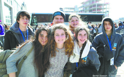 Jewish teens network in CTeen, a club with fun programs and meaningful projects.