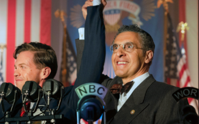 Actor John Turturro portrays an American rabbi who lends critical support to Charles Lindbergh’s successful run for the presidency in HBO’s “The Plot Against America.”
