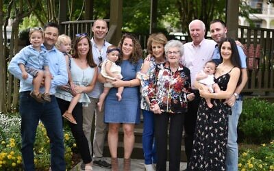 Miriam Saul’s family at her mother’s 95th birthday.