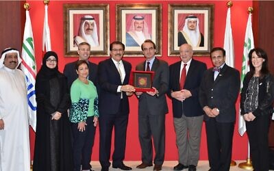 The AJC delegation at a meeting with a United Arab Emirates company.